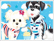 Dress Up Dog Couple